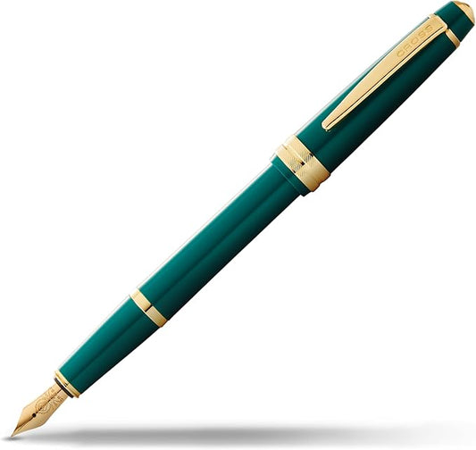 Cross Bailey Dark Green with Gold Medium Nib Fountain Pen-DeskLoop Office