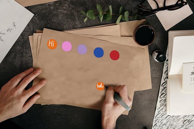 1200 Pieces 0.75 Inch Round Color Coding Label Garage Sale Stickers Blank Yard Sale Price Stickers Permanent Adhesive Dots,Easily Writable with Perforation Line (Purple)