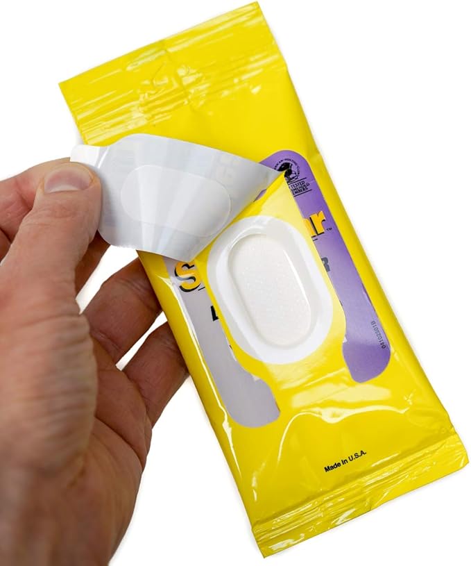 See Clear Original Lens Cleaning Wipes - Pre-Moistened Eyeglass & Screen Cleaning Cloth Towelettes - Streak Free, Scratch Free Lens & Electronic Screen Cleaner - 12 Resealable Packs of 16 (192 Wipes)-DeskLoop Office