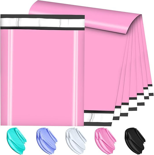 Large Poly Mailers 19x24 Inch 100 Pack, Shipping Bags for Clothing with Self-Sealing Tear-Resistant, Waterproof Poly Bags, Mailing Envelopes for Small Business (Pink)-DeskLoop Office