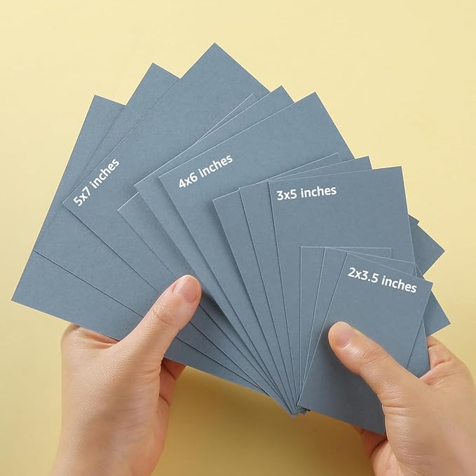 50 Sheets Blank Cardstock Paper 250 GSM Thick Heavy Cards Stock for DIY Art Projects, Card Making, Postcards, Greeting Cards, Birthday Party, Wedding Invitations (Dusty-Blue, 4x6 inches)-DeskLoop Office