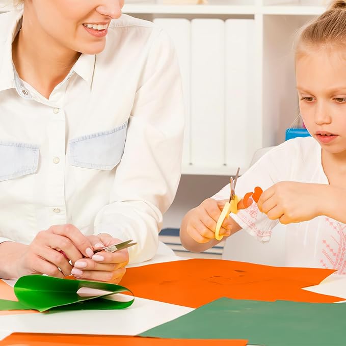 Orange Cardstock Paper 8.5 x 11 80lb Card Stock, Goefun 24 Sheets Orange Construction Paper for Halloween Card Making, Invitations, Menus, DIY Cards-DeskLoop Office