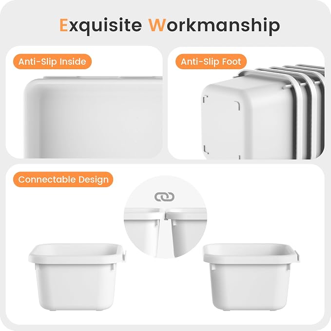 A-LuGei 【】 【】 White Drawer Organizer, Makeup organizer - Image 7