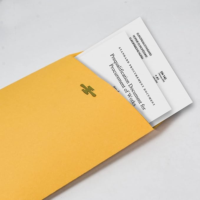 6” x 9” Clasp Envelopes with Gummed Seal Brown Kraft Catalog Envelopes Clasp Mailing Envelopes for Home, Office, Business 28 lb Kraft Paper,Pack of 30-DeskLoop Office