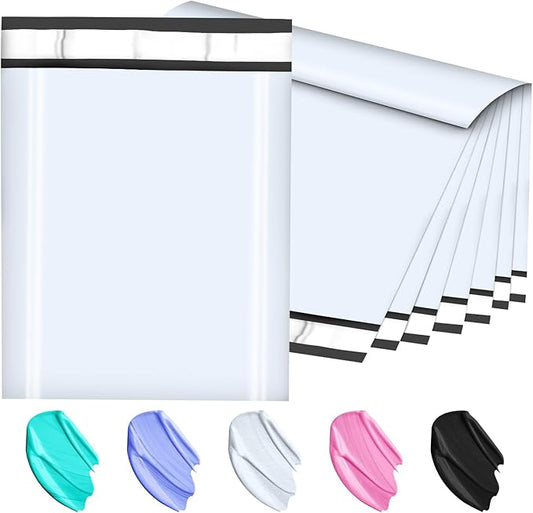 Poly Mailers 14.5x19, Large Poly Mailers 100 Pack, Shipping Mailers with Self Seal Adhesive, Waterproof and Tear-Proof Mailers Poly Bags for Small Business (WhiteοΌ-DeskLoop Office