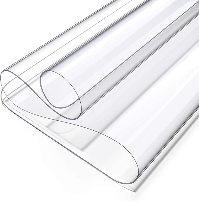 Oterri Clear Writing Desk Pad, 12’’x24” Heat Resistant Waterproof PVC Round - Image 7