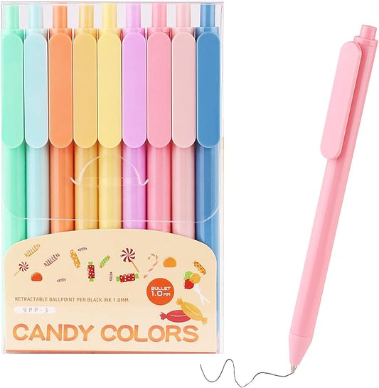 WY WENYUAN Cute Pens - Personalized, Glitter & Colorful for Women & Men, Smooth Writing, Black Ink, 1.0 mm Point, Note Taking-DeskLoop Office