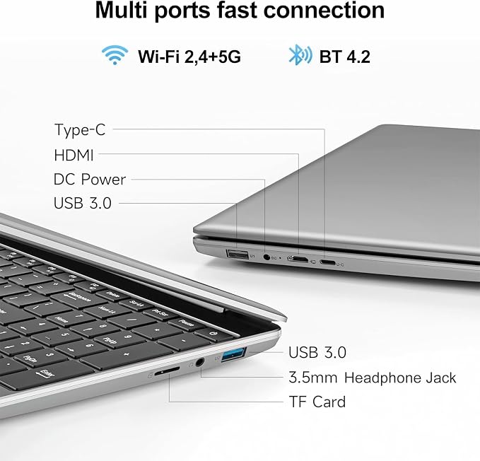 15.6 Inch Laptop with Office 365, 4GB RAM, 128GB Storage Expandable 1TB - Image 8