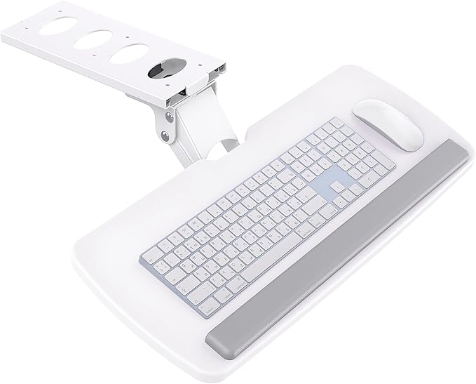 HUANUO Keyboard Tray Under Desk, 360 Adjustable Ergonomic Sliding Keyboard & Mouse Tray, 25" W x 9.8" D-DeskLoop Office