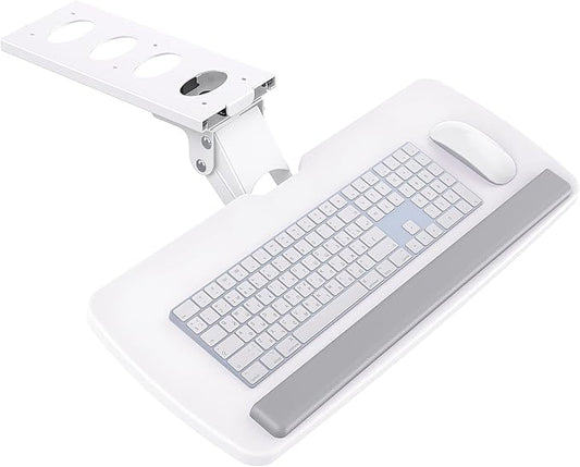 HUANUO Keyboard Tray Under Desk, 360 Adjustable Ergonomic Sliding Keyboard & Mouse Tray, 25" W x 9.8" D-DeskLoop Office