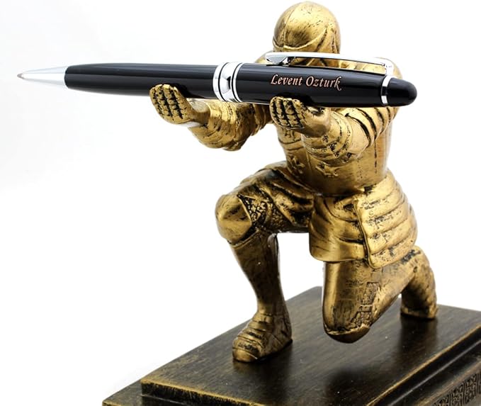 Free Engraving - Personalized Roller Ballpen, Ballpoint pen, Refillable Pens, Retractable Medium Refill Pen Black Ink, Custom Gifts for Men and Women, Classy Gift Box-DeskLoop Office