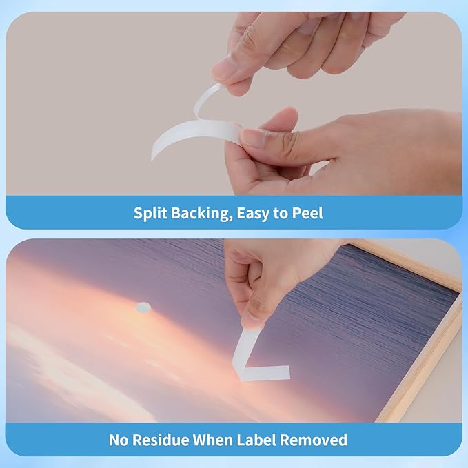 PT-D210 PT-D220 PT-H110 PT-H111 Label Tape 12mm .47 Laminated Black on White 2 Pack-DeskLoop Office