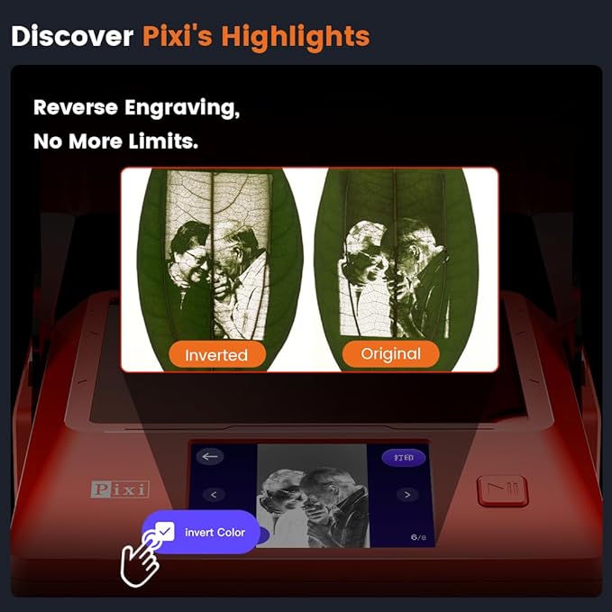 AlgoLaser 10W Laser Engraver Machine: Portable & Smart with 3.5" Touch Screen, Hand Drawing/Wireless/SD Card/Offline Engraving, AlgoOS 2.0 Self Developed System for Wood, Acrylic, Leather-DeskLoop Office