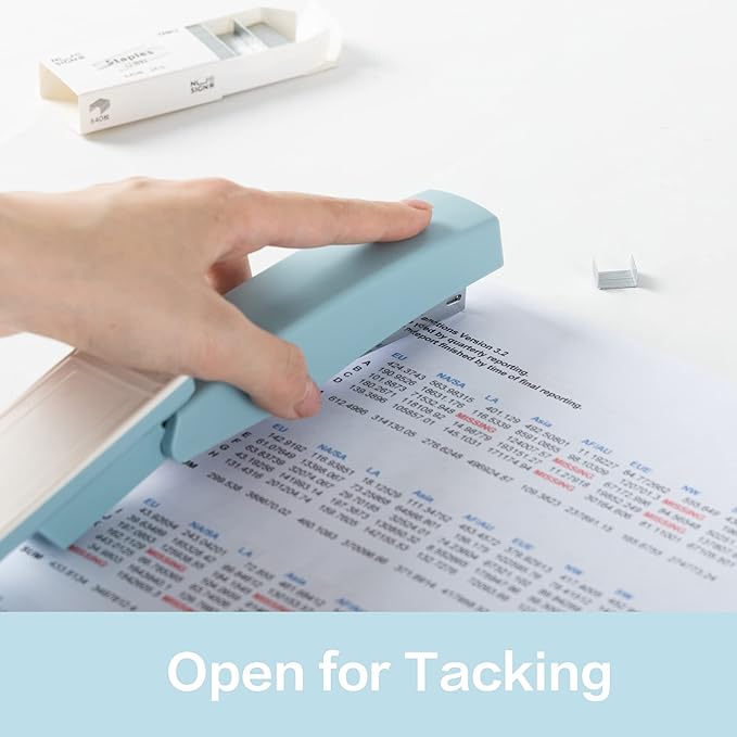 Deli Stapler, Desktop Stapler, Office Stapler, 25 Sheet Capacity, Includes 1000 Staples and Staple Remover, Blue-DeskLoop Office