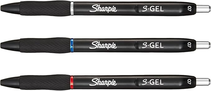 Sharpie S-Gel Gel Pens Writing Drawing Coloring Gel Pens For Journaling Medium Point Pen(0.7Mm) Assorted Colors 12 Count-DeskLoop Office