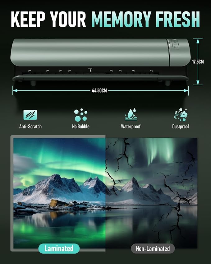 Qfun Laminator Machine 11x17 Cold Thermal Laminator,13 inch Laminating Machine - Image 8