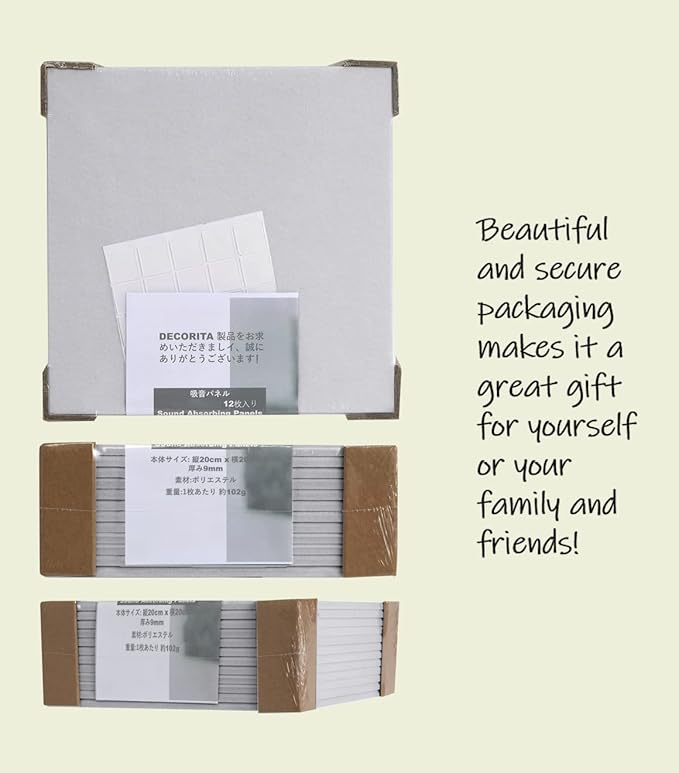 Large Cork Board Alternative - 12-Pack Felt Wall Tiles with Safe Removable Adhesive Tabs, Cork Wall Tiles Bulletin Board Home Office Essentials - Gray White-DeskLoop Office