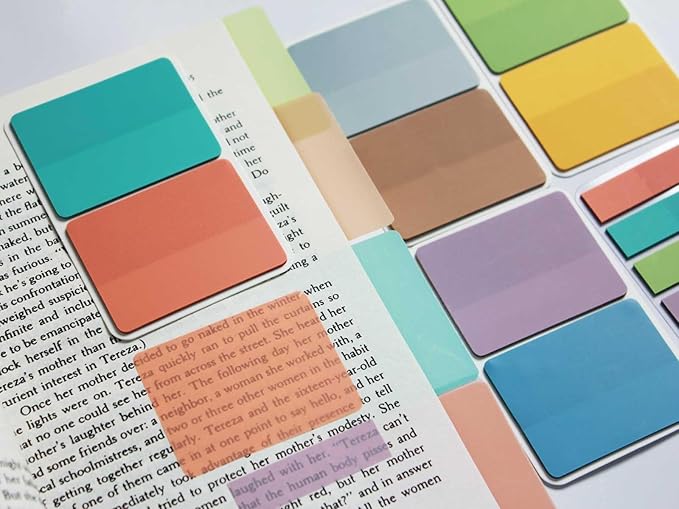 ELII 300 Pcs Tabs 2 Inch Sticky Index Tabs, Writable and Repositionable Book Tabs Page Tabs Colored Page Markers, Tabs for Books, Notebook Tabs, Tabs for Annotating Books (Pastel)-DeskLoop Office
