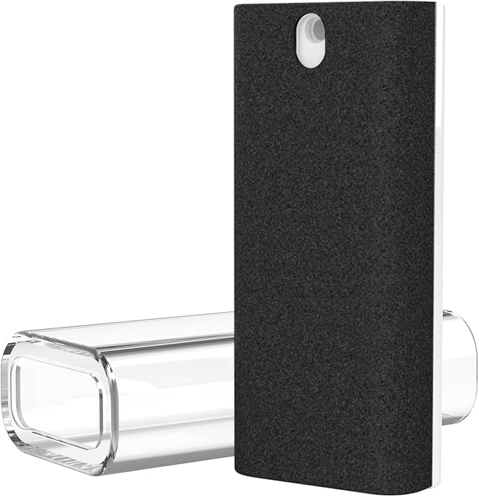 CLICK CLEAN Touchscreen Mist Cleaner, Screen Cleaner, All in One Screen Cleaner Spray with Microfiber and Phone Stand for All Phones, Laptop and Tablet Screens (Black)-DeskLoop Office