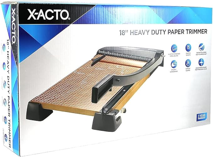 X-ACTO Heavy Duty Wood Guillotine Trimmer, 18 Inches-DeskLoop Office