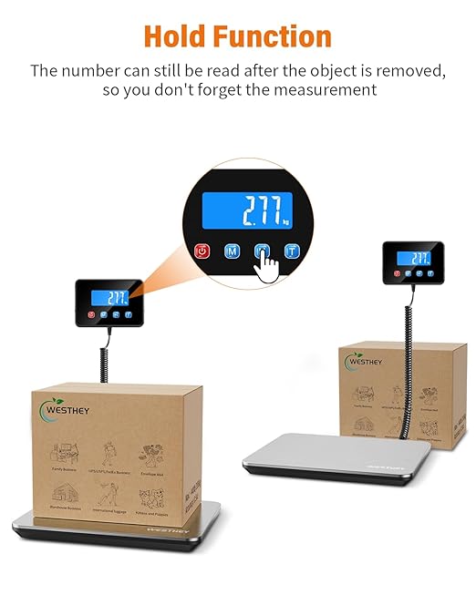 Shipping Scale 0.5oz-440lb High Accuracy Postal Digital Weight Luggage Scale for Packages Warehouse Home Small Business Pet Food Mail-DeskLoop Office