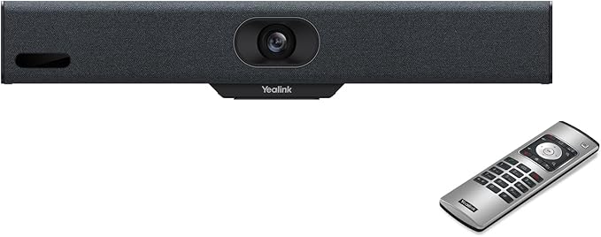 Yealink MeetingBar A10 Conference Room Webcam 4K 120° Wide Angle Camera with Android OS, Video Conferencing System with Microphone and Speaker, AI Speaker Tracking, Auto Framing, Teams Zoom Certified-DeskLoop Office