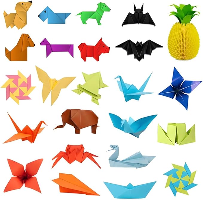 A4 Origami Paper Lake Blue 100 Sheets, 8.27×11.7 inch Double Sided Color Easy Fold Big Origami Paper A4 Colored Copy Papers Thin 70gsm for Beginners, DIY handwork Art and Craft Projects (210 x 297 mm)-DeskLoop Office