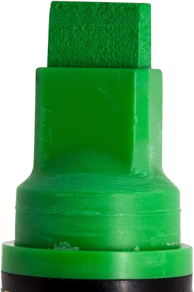 Window Markers for Glass Washable Car Window Paint Pen- Dry Erase Liquid Chalk Marker Car Decorations on All Surfaces, Tire, Windshield - Auto Marker, Autowriter, Rain Resistant (Green, Jumbo Tip)-DeskLoop Office