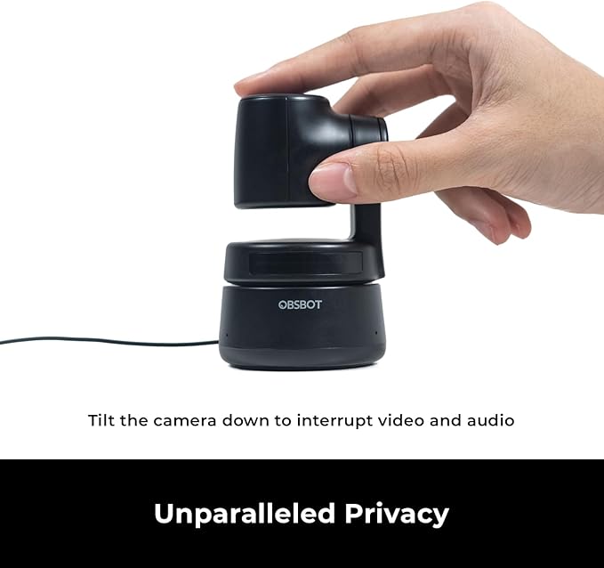 OBSBOT Tiny 1080P PTZ Webcam with AI Tracking, Auto Framing, Noise Reduction, and Gesture Control-DeskLoop Office