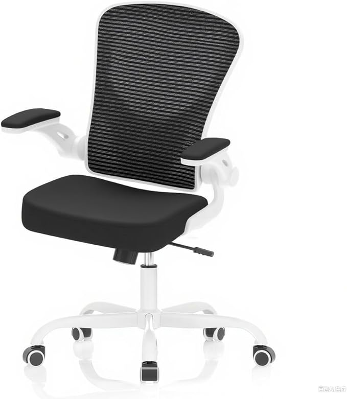 Office Chair, Ergonomic Desk Chairs 330LBS Capacity High Back Mesh Computer Chair with Flip-up Armrests, Comfy Work Chair with Adjustable Lumbar Support, Rolling Chair-DeskLoop Office