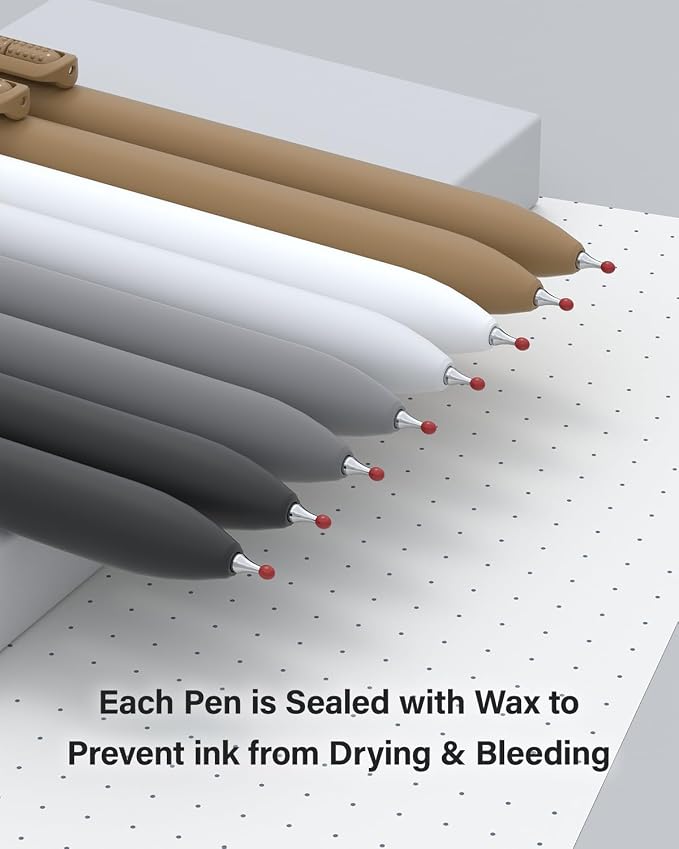inkipen- 16 Pack Pens, Gel pens Black Ink, Fine Point, Quick-Drying Smooth - Image 8