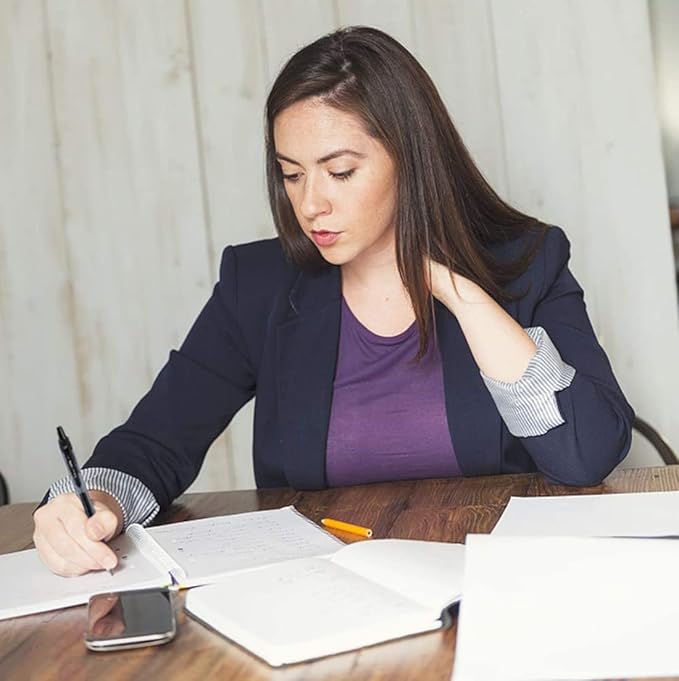 Smart Color Art 45 Pack Black Gel Pens, Retractable Medium Point Gel Ink Pens, Smooth Writing, Comfort Grip, Unisex-DeskLoop Office