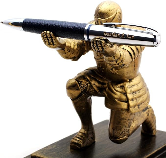 Free Engraving - Personalized Roller Ballpen, Ballpoint pen, Ball pen, Refillable Pens, Retractable Medium Refill Pen Black Ink, Custom Gifts for Men, Women, Classy Gift Box-DeskLoop Office