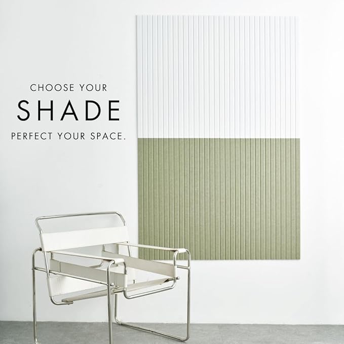 Large Cork Boards for Walls Black Felt Board Alternative - Slat Wall Paneling, Felt Bulletin Board Tiles for Office Decor, Push pin Board Office Wall Organizer -12-Pack (Milky White)-DeskLoop Office