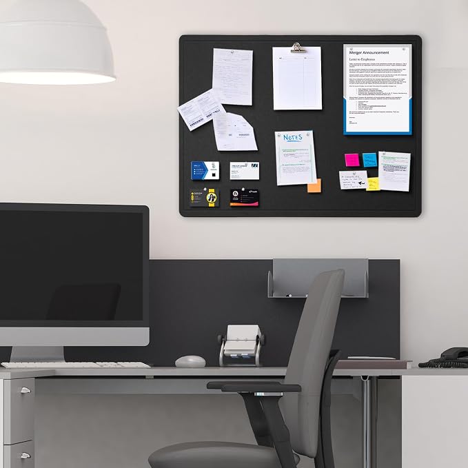 Lightomorrow Bulletin Board, 24 x 18 inches Decorative Felt Pin Board, Vision - Image 7