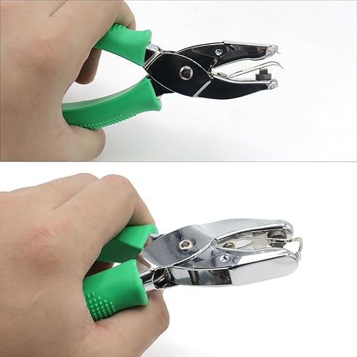 Handheld Square Hole Punch, 1/6 Inch Hole Size, Craft Paper Puncher, Single Pack, Ideal for DIY Projects and Office Use-DeskLoop Office