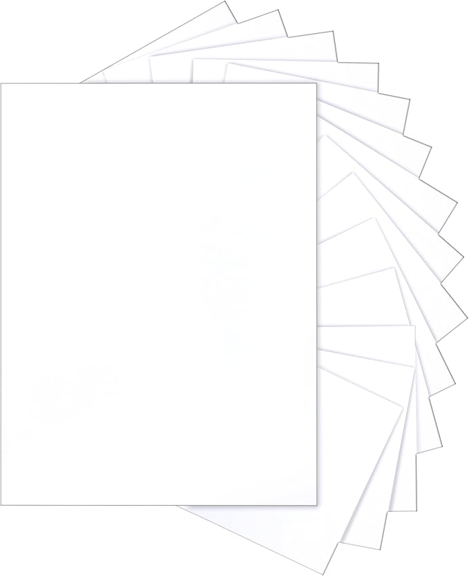 100 Sheets Bright White Cardstock 8.5 x 11 Printer Paper, 200gsm/75lb Thick White Construction Paper Card Stock for Certificates, Menus, Cards Making, Business Cards, School Crafting-DeskLoop Office