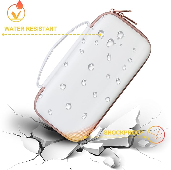 BOVKE Calculator Case for Texas Instruments TI-Nspire CX II CAS/CX II/CX CAS/CX Color Graphing Calculator and More - Extra Mesh Pocket for USB Cables and Other Accessories, White-DeskLoop Office