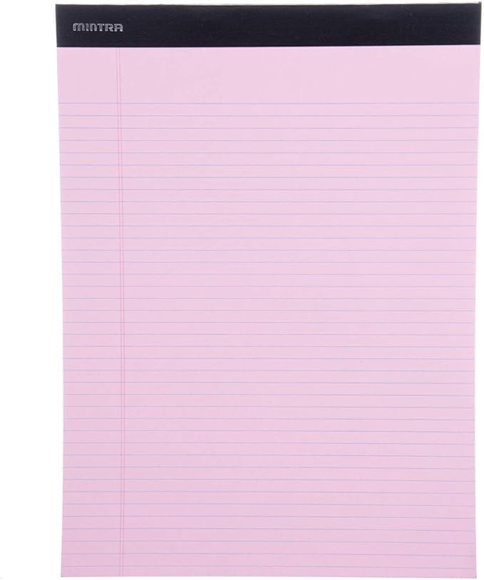 Mintra Office Legal Pads - ((BASIC PASTEL 6pk, 8.5in x 11in, NARROW RULED))-DeskLoop Office