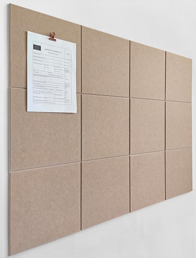 DECORITA Felt Wall Tiles | Large Cork Board Alternative | Aesthetic Felt by DesignerManufacturerofInnovativeBulletinBoardSolutionsforHomeOffice