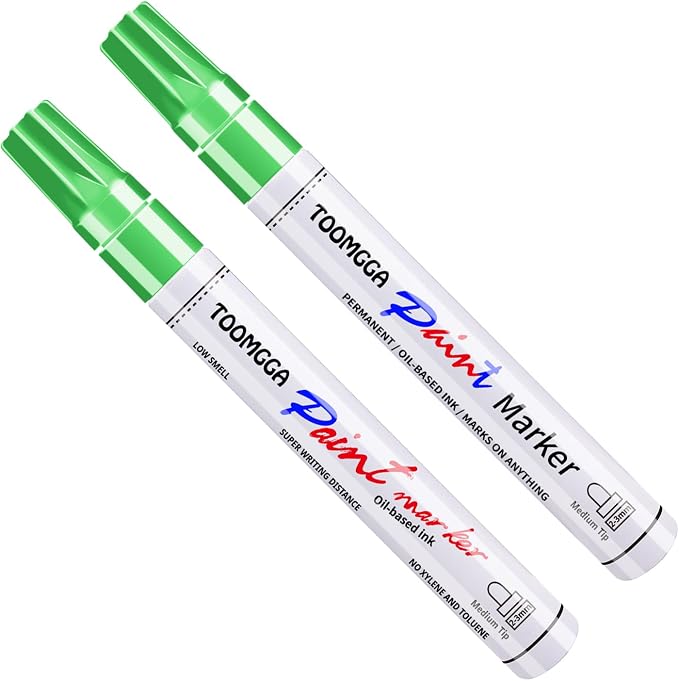 TOOMGGA Light Green Permanent Paint Pens - Image 8