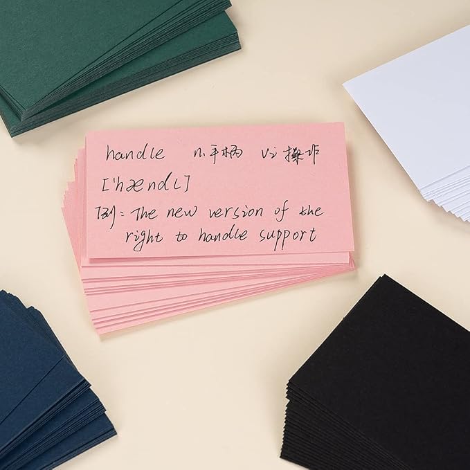 100 Pack Thick Paper Cardstock Blank Heavy Cards Stock for Invitations, Greeting Cards Making, Postcards, Photos, 250GSM Thick Paper (Dark Green, 3x5 inches)