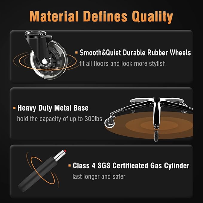 EZAKI High Back Office Chair-Flip-up Arms Executive Computer Desk Chair, Built-in Lumbar Support Thick Padded Adjustable Rock Tension Ergonomic Design for Back Pain (Beige)-DeskLoop Office