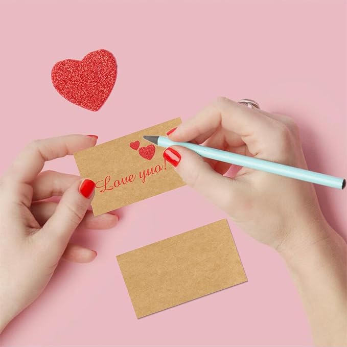 2x3.5 Blank Kraft Cardstock Paper Set of 200 - Small Plain Tan Cards for Printer, Create Business Cards, Thank You Packaging Insert, Gift Favor Tag, Paper Craft, DIY Card Making Stamp, Write, Draw-DeskLoop Office