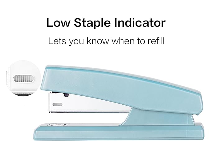 Deli Stapler, Desktop Staplers with 640 Staples, Office Stapler, 25 Sheet Capacity, Blue-DeskLoop Office