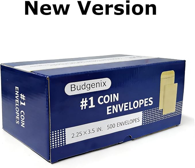 Budgenix #1 500 Pcs Small Coin Envelopes 2.25" x 3.5" - Image 6