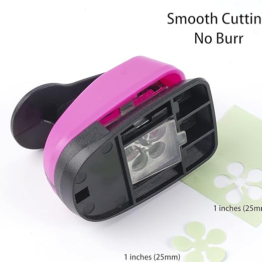 Heart Punch, Flower Hole Punches, Flower Punch, Flowers Paper Punches, 1 inch Hole Puncher for Crafts, 6PCS Flowers Shape Hole Puncher, Heart PaperPunch, Star HolePunch for Scrapbooking-DeskLoop Office