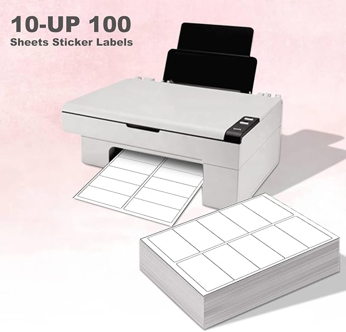 BESTEASY 10-UP Address Labels,/Address Mailing Labels 8000 Sheets Shipping Sticker Labels Compatible Laser/Ink Jet Shipping Labels(80000 Labels)-DeskLoop Office