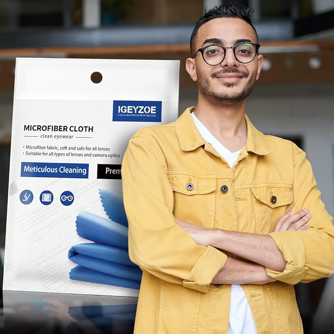 20 Pack Microfiber Glasses Cleaning Cloths - Glasses Wipes Ultra Soft & Reusable Eyeglass Lens Cleaner for Eyeglasses, Cameras, Phones-DeskLoop Office