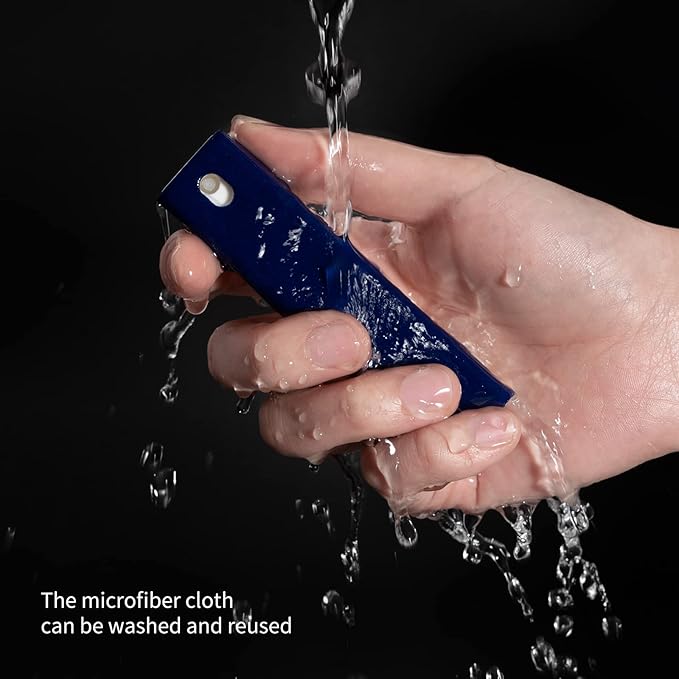 CLICK CLEAN Screen Cleaner, Fingerprint Proof Screen Cleaner Spray, All-in-One Cleaner with Microfiber, Shell and Phone Stand for All Phones, Laptop and Tablet Screens (Dark Blue)-DeskLoop Office